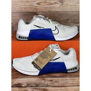 Nike Metcon 9 White Racer Blue Platinum Weight Training DZ2617-100 Men's Sizes